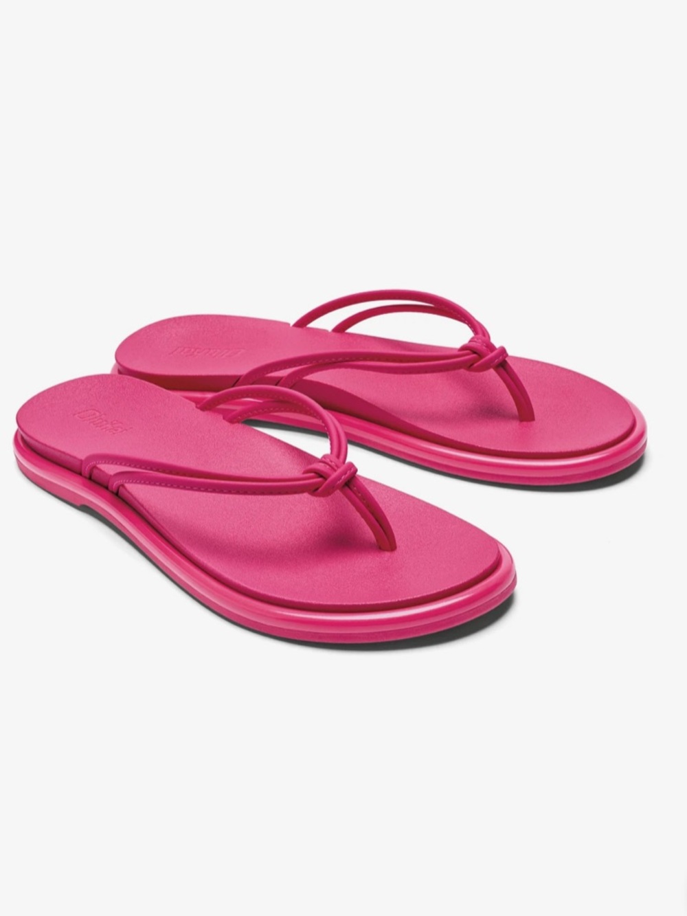 NWT OluKai Women's 'Aka Sandals in Pink Plumeria Size 7 and 9
